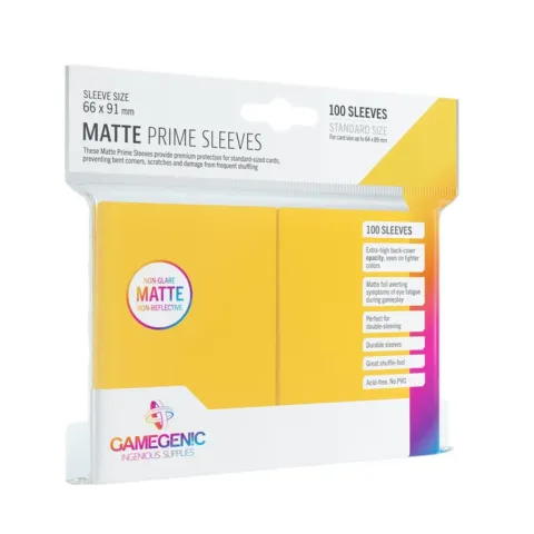 Pack Matte Prime Sleeves Yellow (100) - Accesorios y Marketing Coleccionable - Frikibase.com