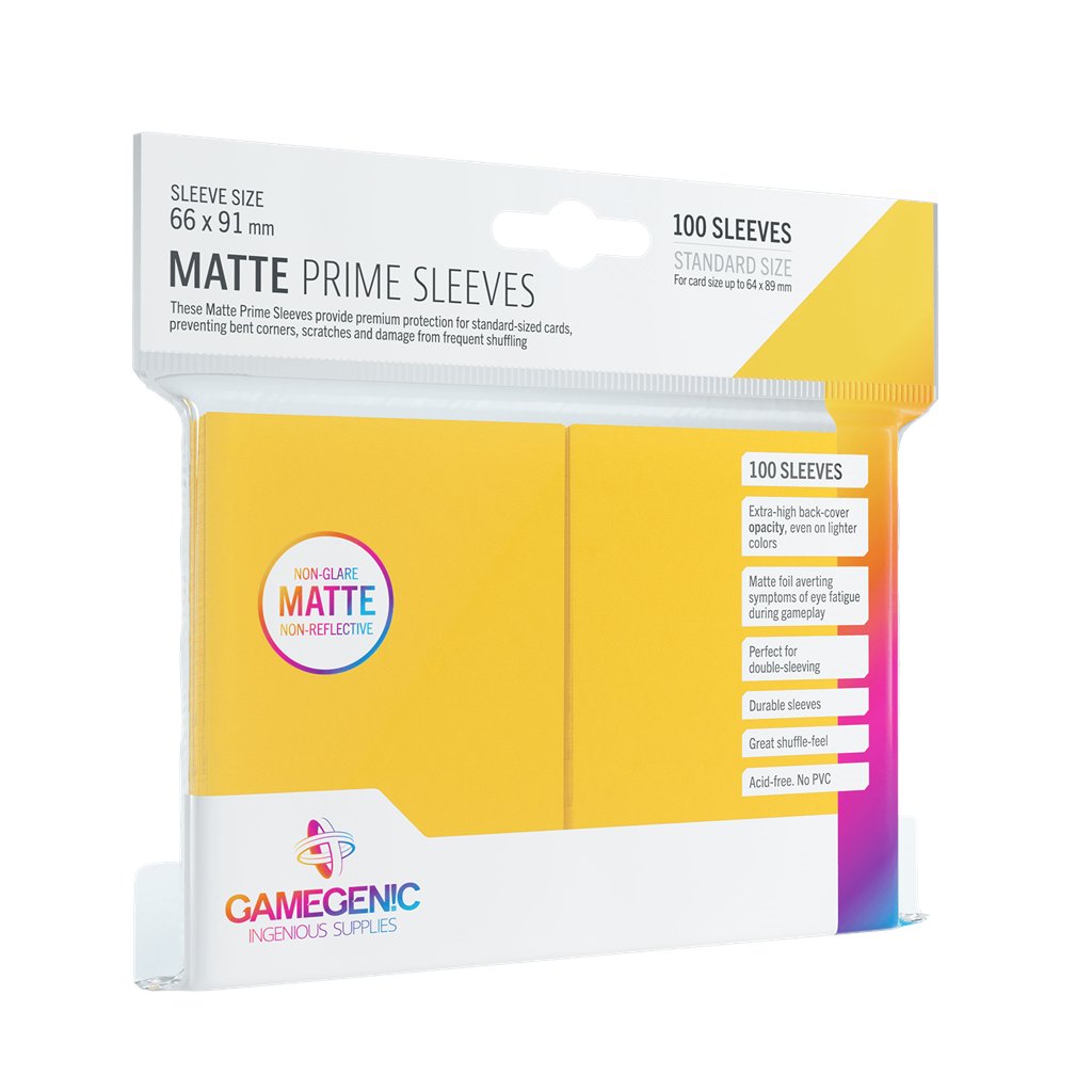 Pack Matte Prime Sleeves Yellow (100) - Accesorios y Marketing Coleccionable - Frikibase.com
