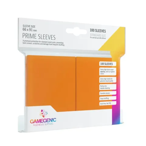 Pack Prime Sleeves Orange (100) - Accesorios y Marketing Coleccionable - Frikibase.com