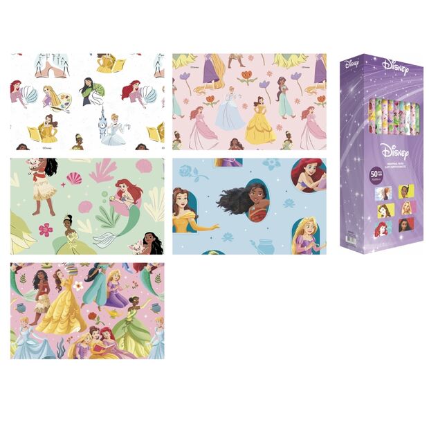 Papel de regalo Pricesas Disney surtido - Frikibase.com