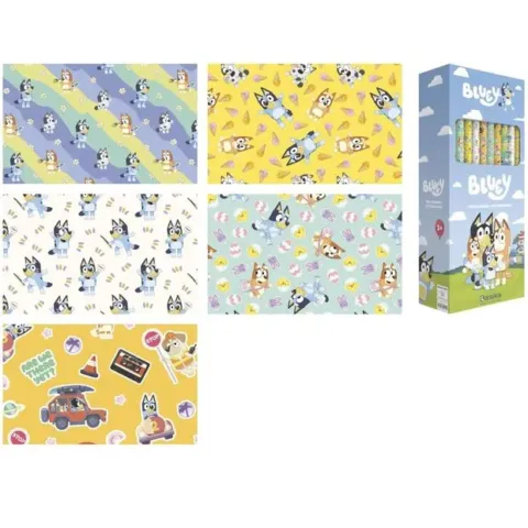 Papel regalo Ready Bluey surtido - Frikibase.com