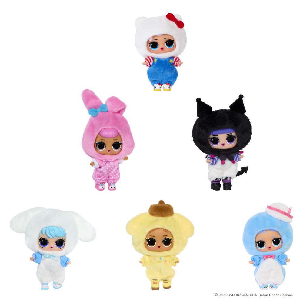 Peluche reversible muñeca sorpresa Hello Kitty & Friends Loves L.O.L. Surprise surtido - Frikibase.com