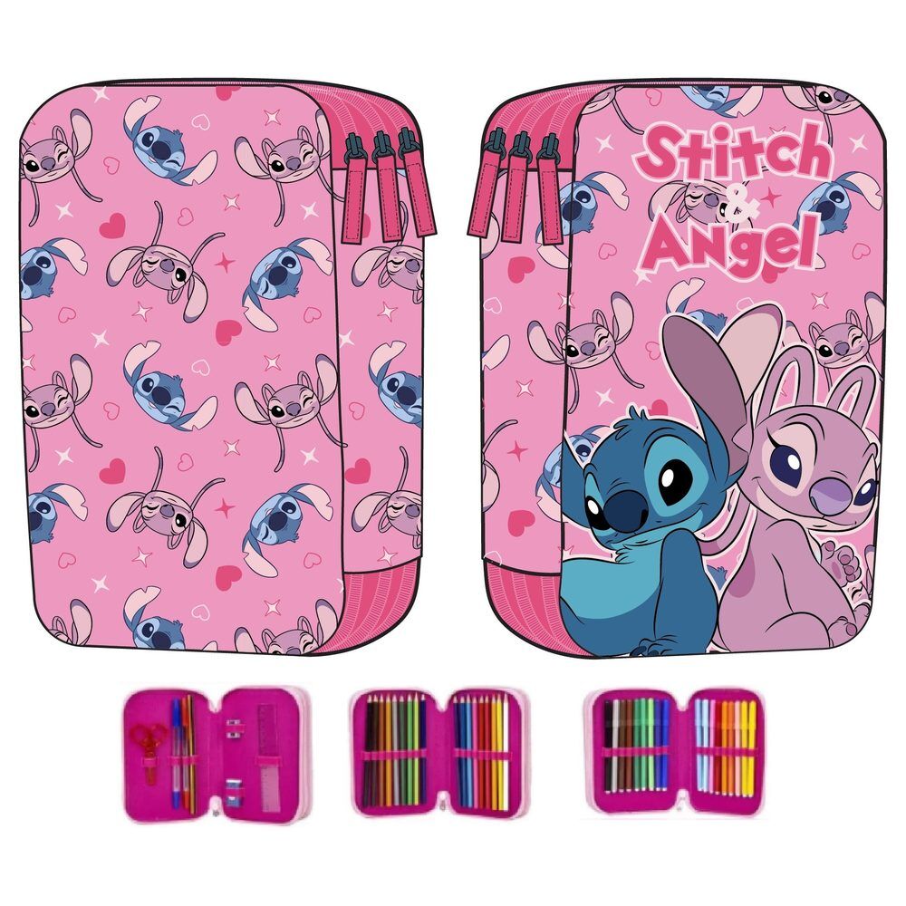 Plumier Angel & Stitch Disney triple - Frikibase.com