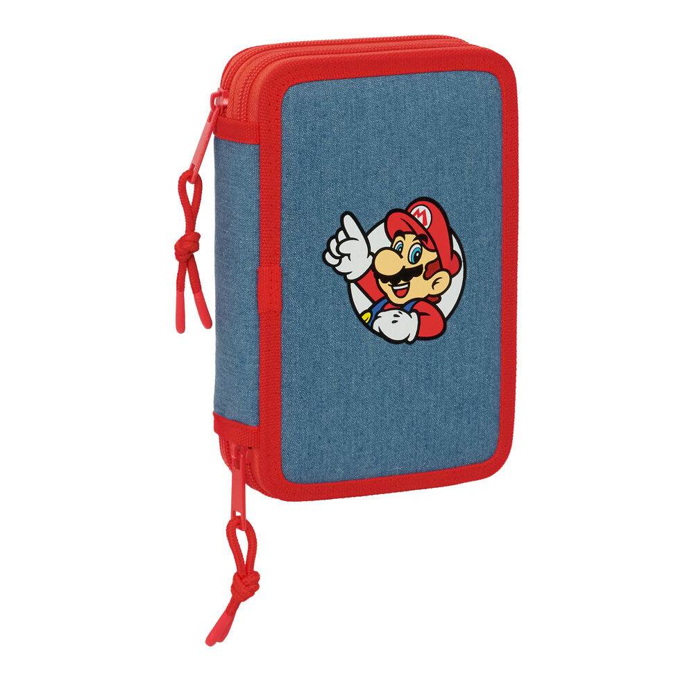 Plumier Super Mario doble 29pzs - Frikibase.com