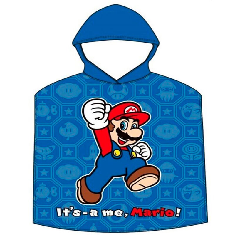 Poncho toalla Super Mario Bros algodon - Frikibase.com