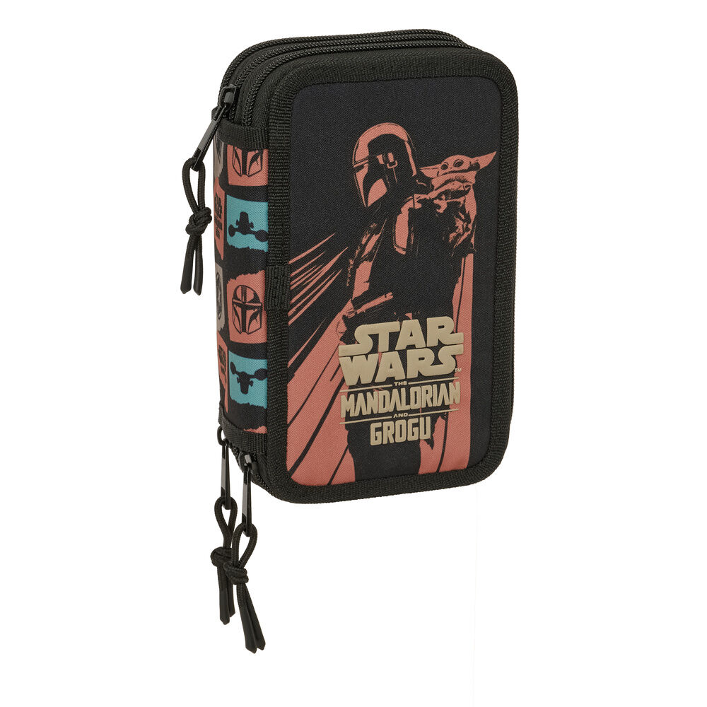 Portatodo Mandalorian & Grogu Star Wars triple 37pzs - Frikibase.com