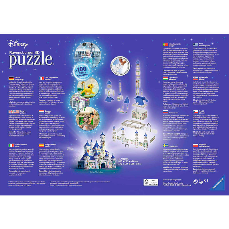 Puzzle 3D Castillo Disney 216pz - Frikibase.com