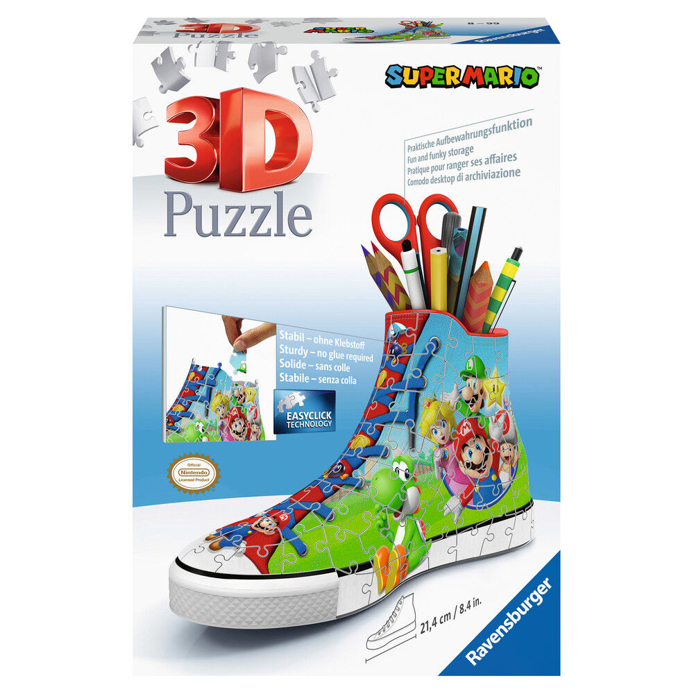 Puzzle 3D Sneaker Super Mario 108pzs - Frikibase.com