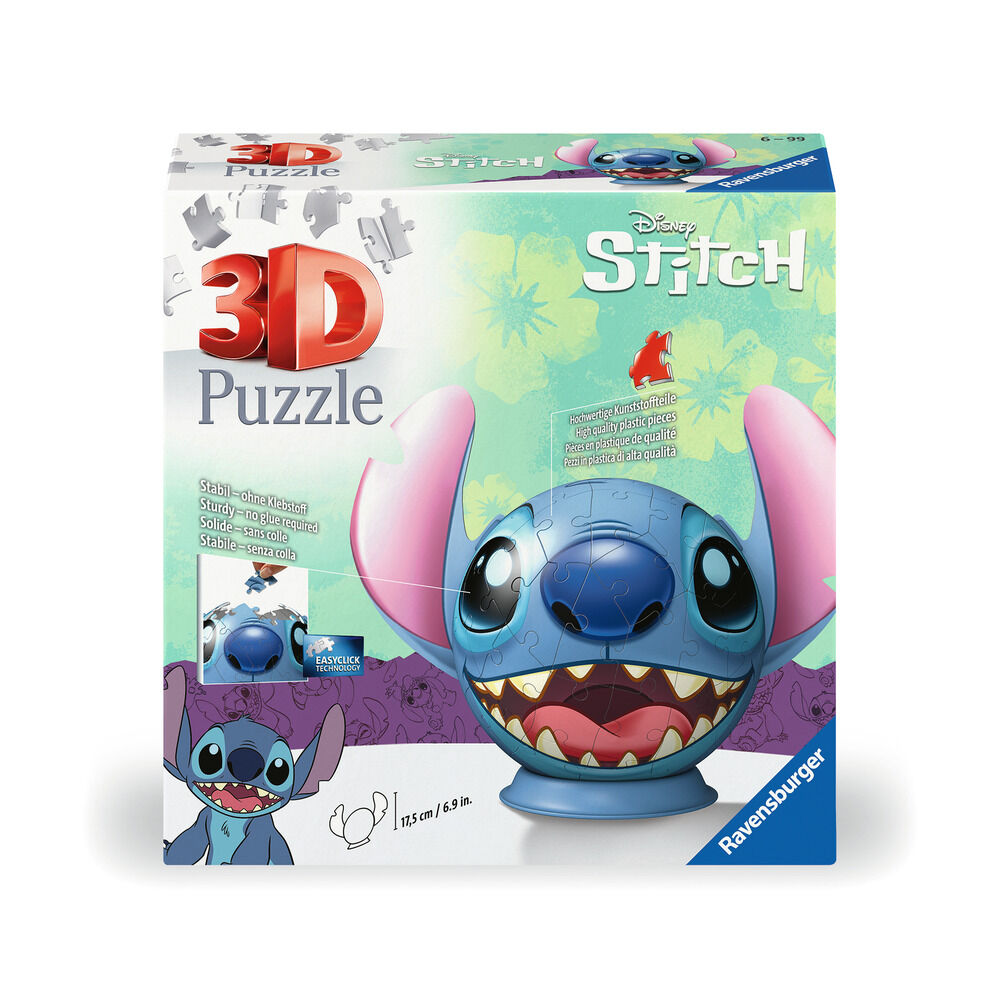Puzzle Ball 3D Stitch Disney 72pzs - Frikibase.com