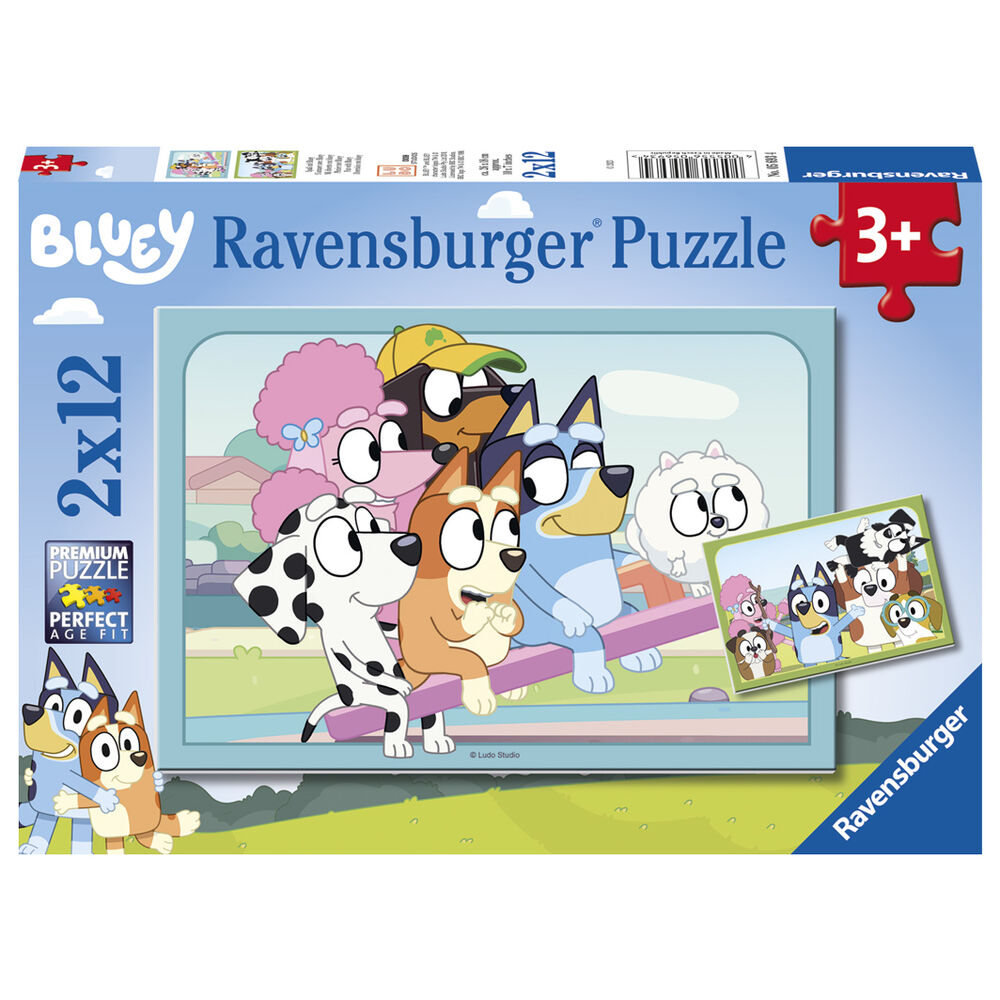 Puzzle Bluey 2x12 pzs - Frikibase.com