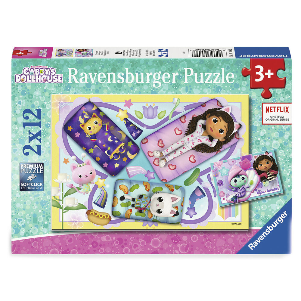 Puzzle La Casa de Muñecas de Gabby 2x12pzs - Frikibase.com