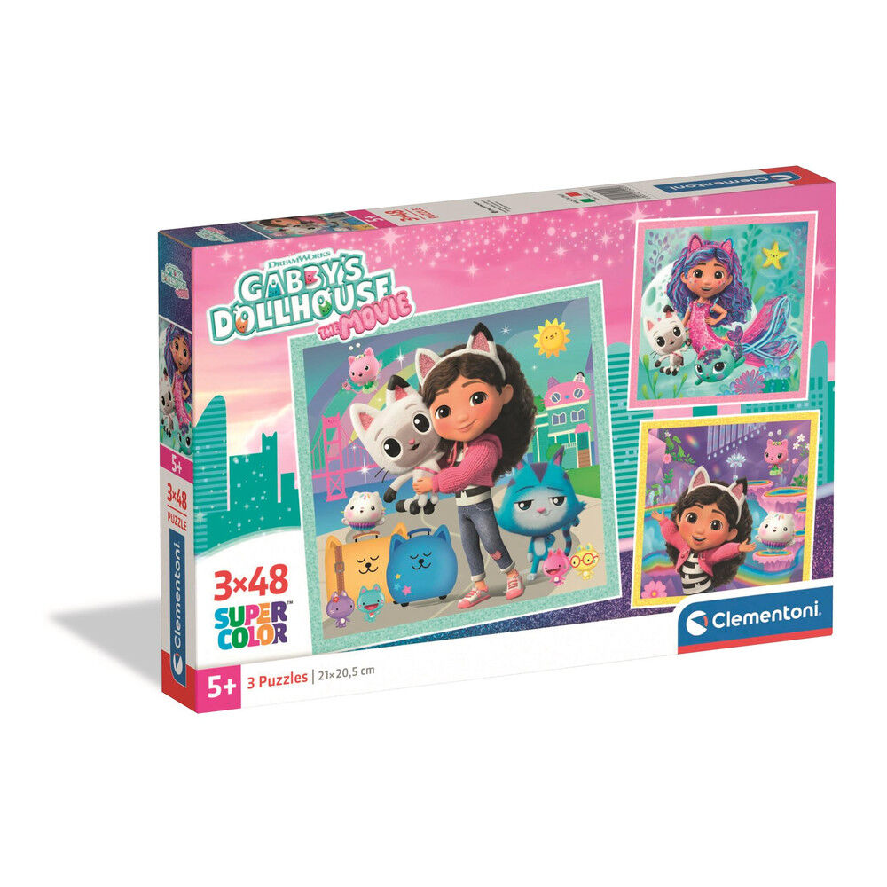 Puzzle La Casa de Muñecas de Gabby 3x48pzs - Frikibase.com