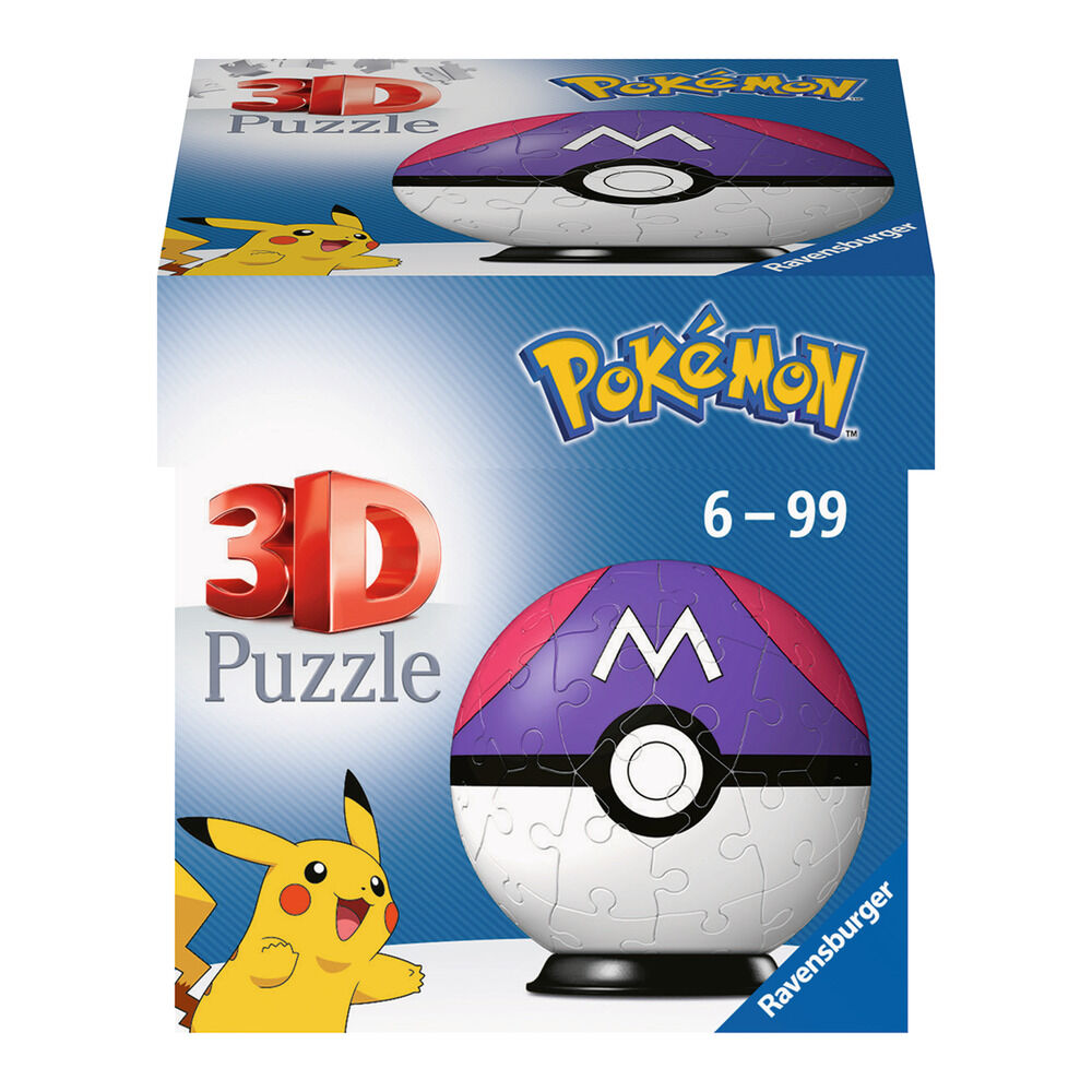 Puzzleball Pokemon Masterball morada 54pzs - Frikibase.com