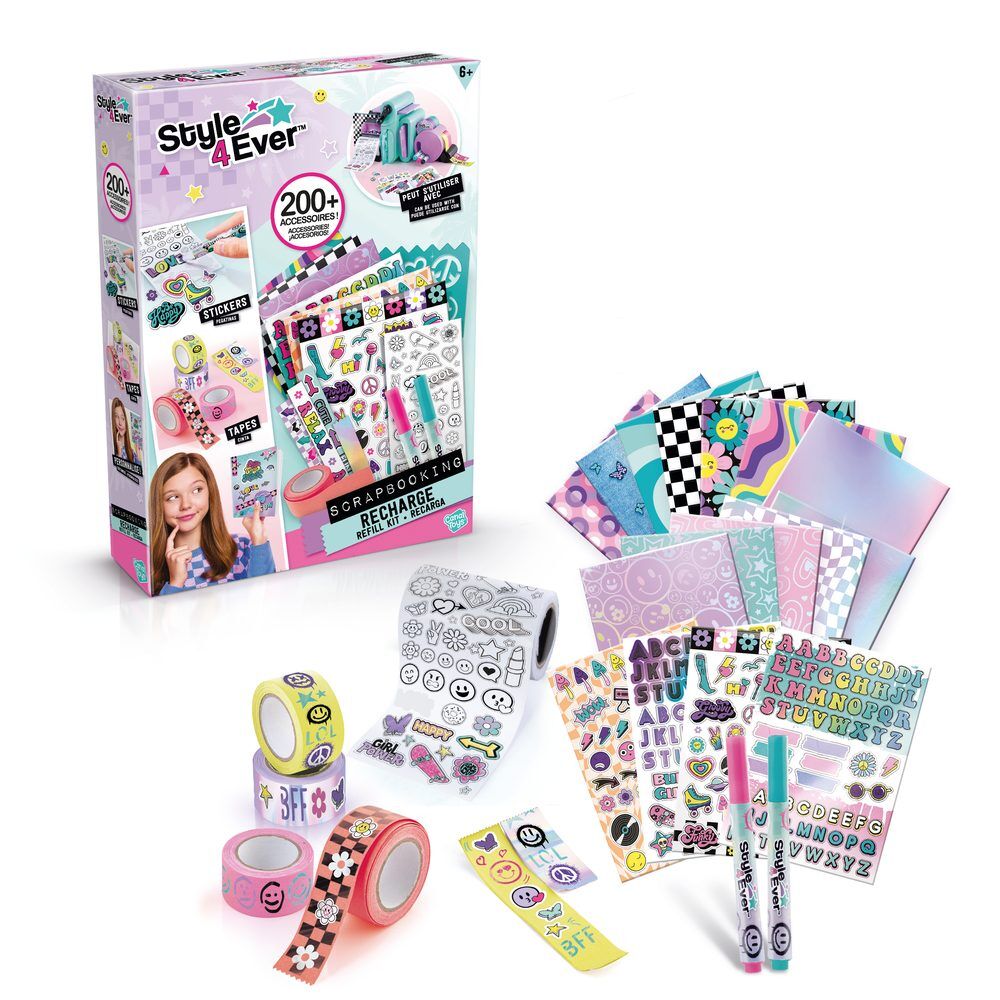 Recambio album de recortes pegatinas cintas papel Style 4Ever - Frikibase.com