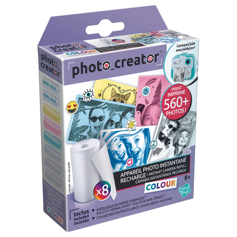 Recambio camara instantanea papel colores Photo Creator - Frikibase.com