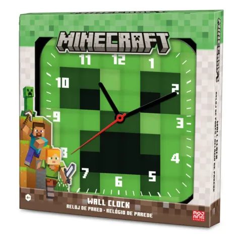 Reloj pared Minecraft - Frikibase.com