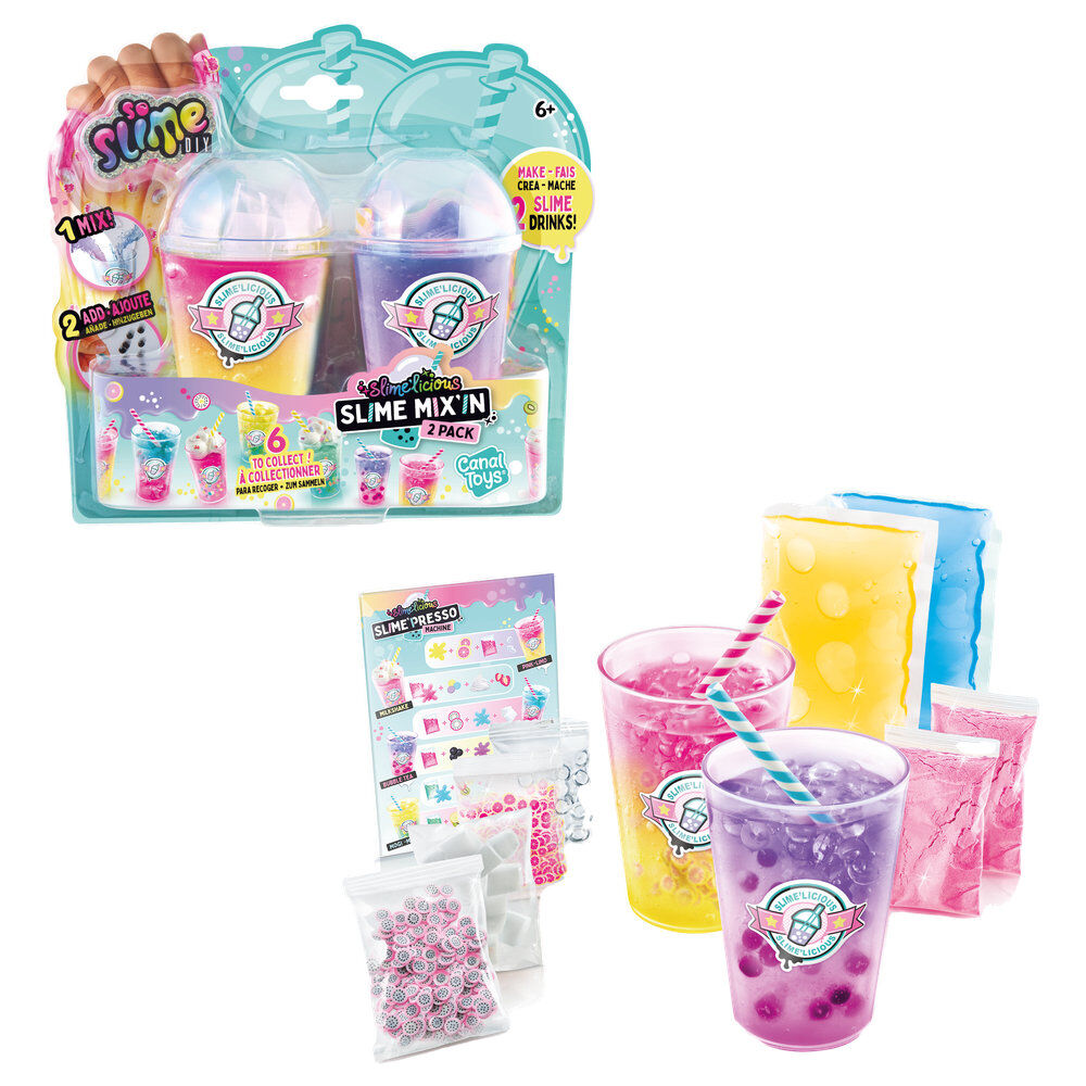 Set 2 vasos bebidas Slime surtido - Frikibase.com