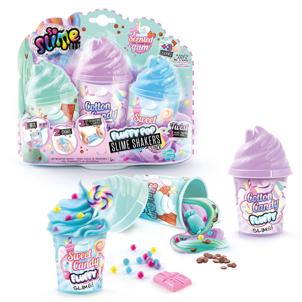 Set 3 botes esponjoso Slime Diy - Frikibase.com