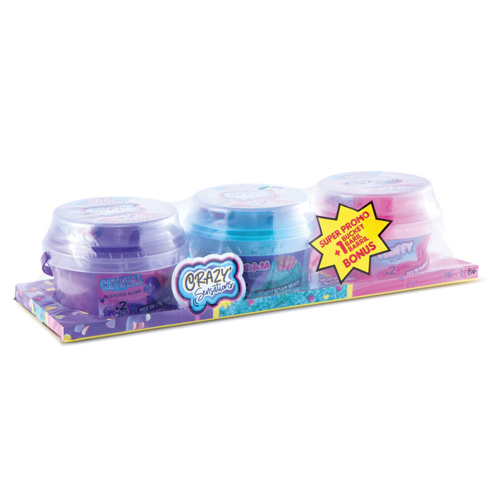 Set 3 cubos texturas mixtas Slime Sensations - Frikibase.com