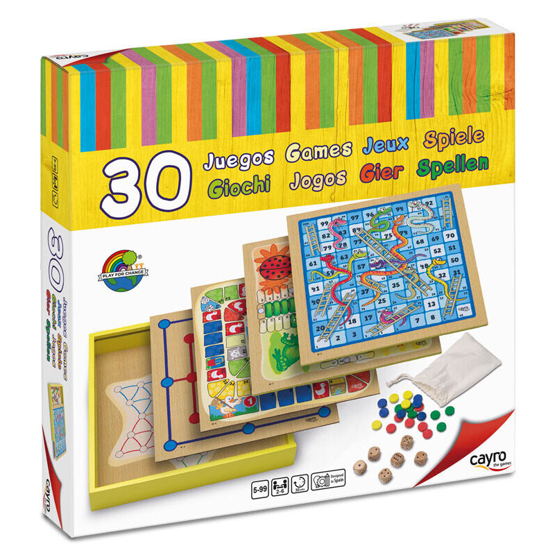 Set 30 juegos mesa madera - Frikibase.com