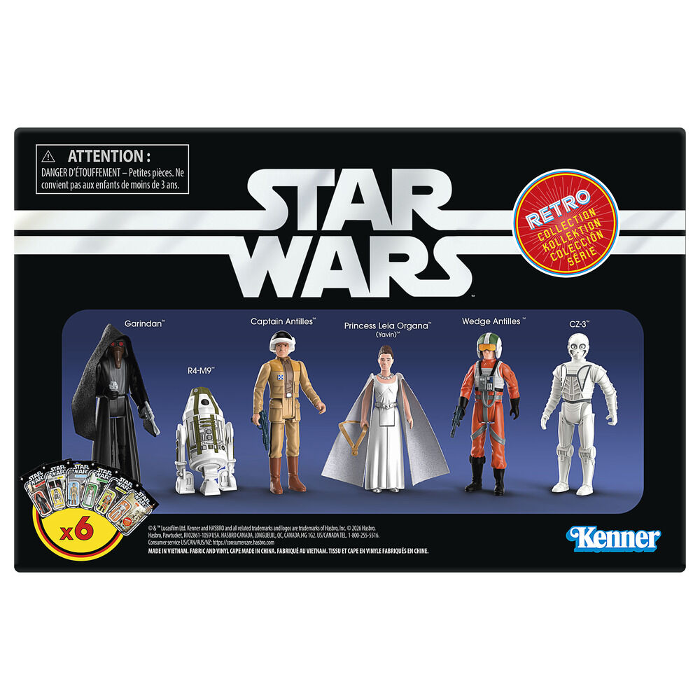 Set 6 figuras Retro Star Wars: Una Nueva Esperanza 9