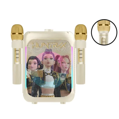Set Altavoz y Micro Karaoke LED Golden Kpop Demon Hunter - Frikibase.com