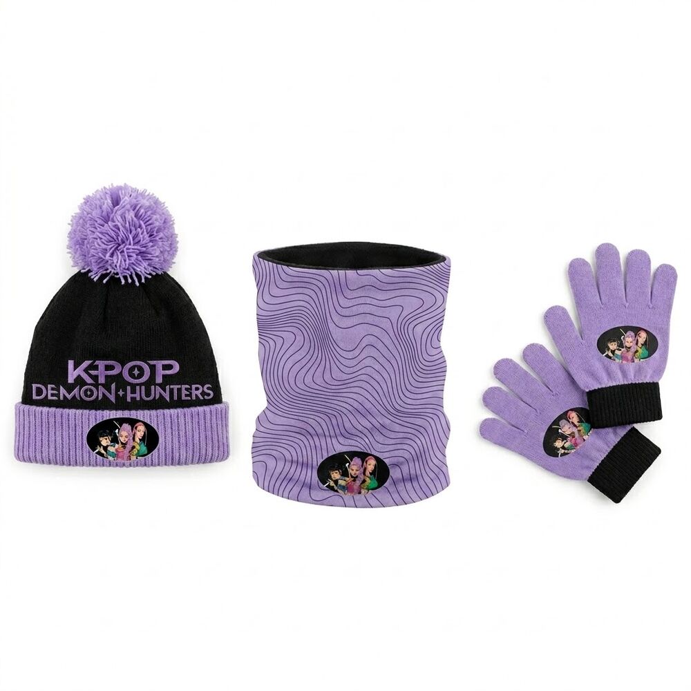 Set gorro + cuello + guantes K-Pop Demon Hunters - Frikibase.com