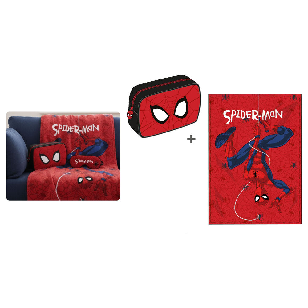 Set manta + Portatodo Spiderman 100x140cm. - Frikibase.com