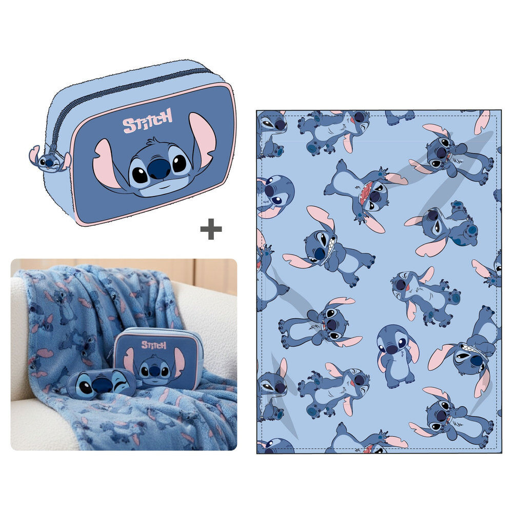 Set manta + Portatodo Stitch Disney 100x140cm. - Frikibase.com