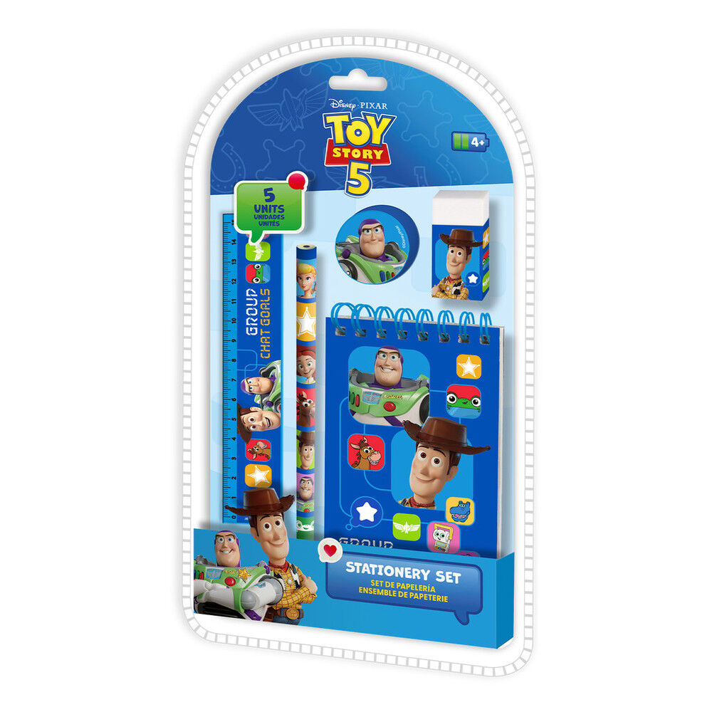 Set papeleria Toy Story Disney Pixar 5pzs - Frikibase.com