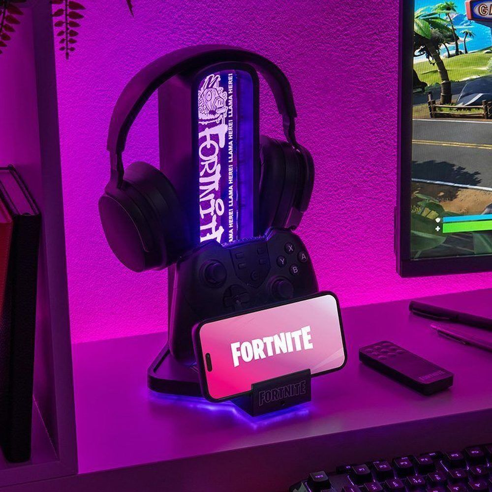 Soporte auriculares 3 en 1 Fortnite - Frikibase.com