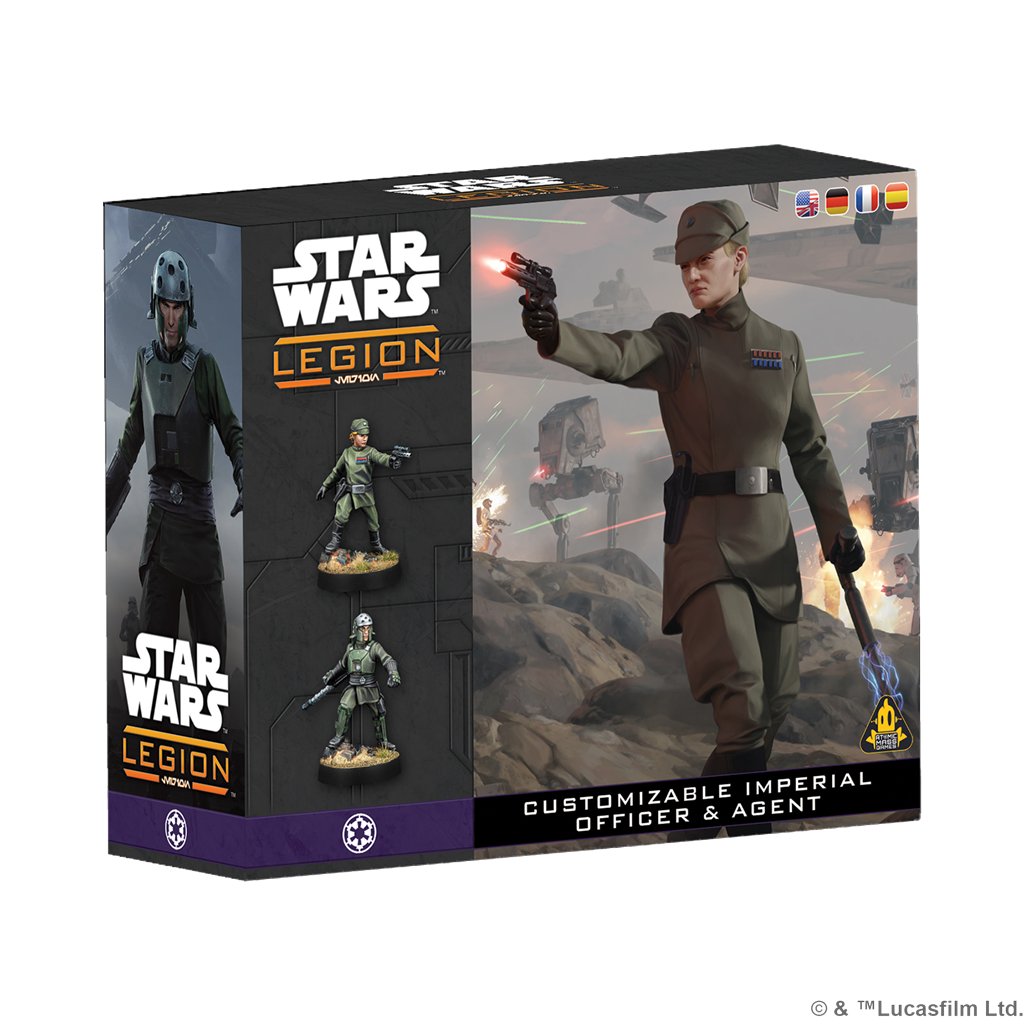 SW Legión: Customizable Imperial Officer & Agent - Juego de Miniaturas - Frikibase.com