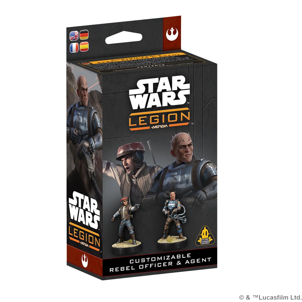 SW Legión: Customizable Rebel Officer & Agent - Juego de Miniaturas - Frikibase.com