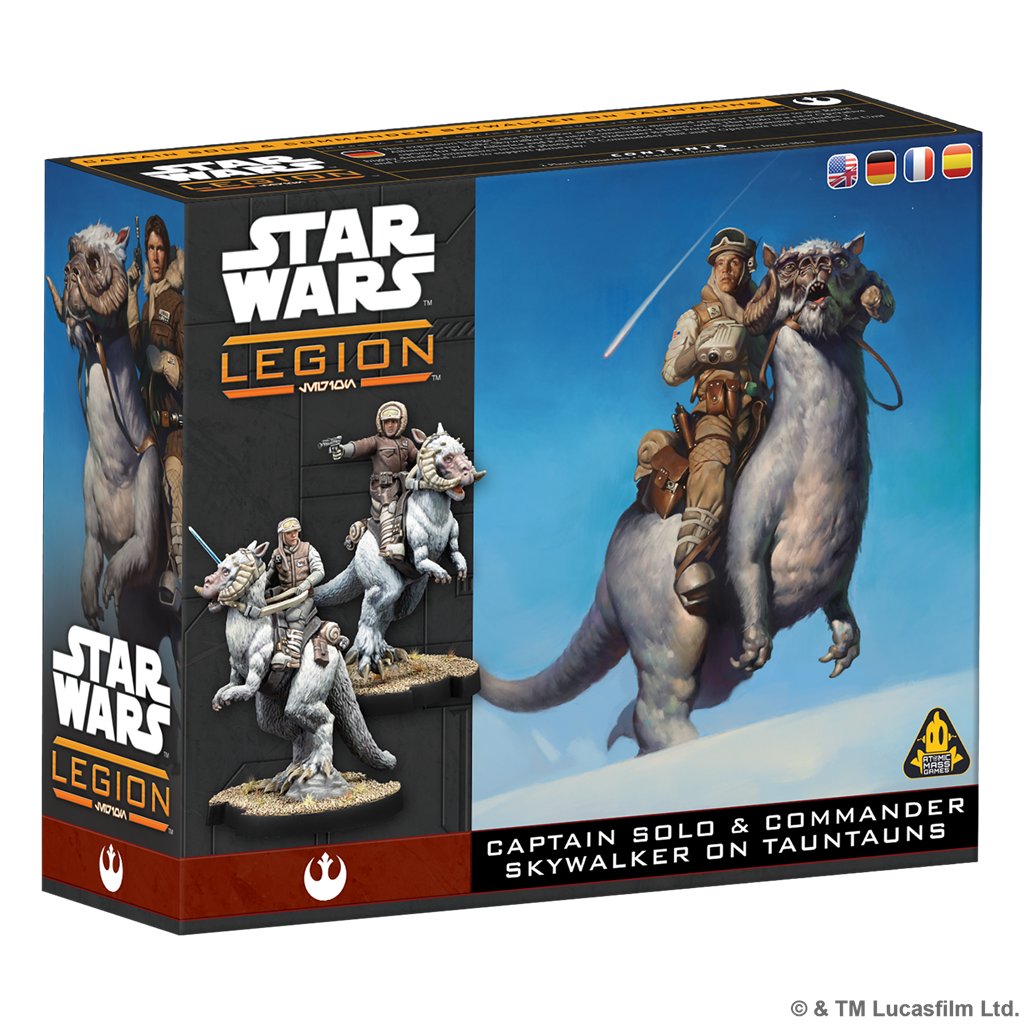 SW Legión: Han Solo & Luke Skywalker on Tauntaun - Juego de Miniaturas - Frikibase.com