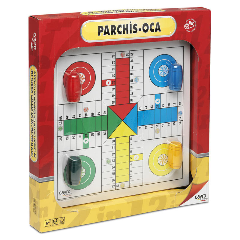 Tablero Parchis Oca accesorios madera blister - Frikibase.com