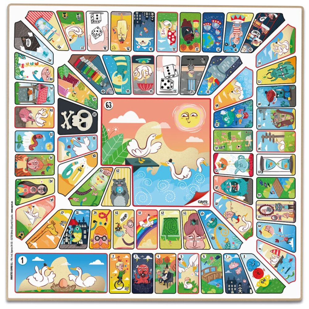 Tablero Parchis & Oca madera con accesorios - Frikibase.com
