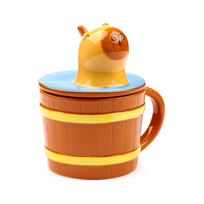 Taza Con Tapa Capibara - Frikibase.com