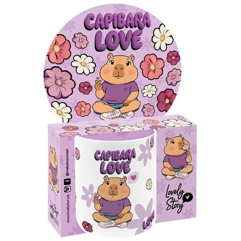 Taza Love Capybara 330ml - Frikibase.com