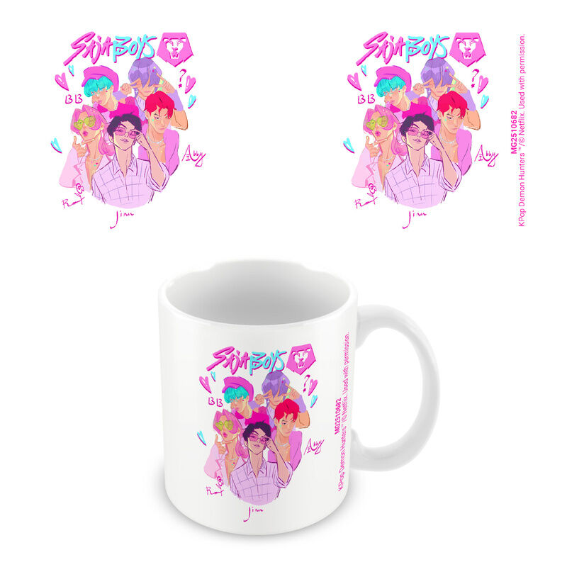Taza Saja Boys Graphic KPop Demon Hunters 325ml - Frikibase.com