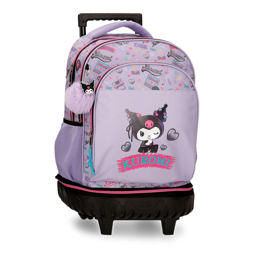 Trolley compact Retropop Kuromi Hello Kitty extraible 43cm - Frikibase.com