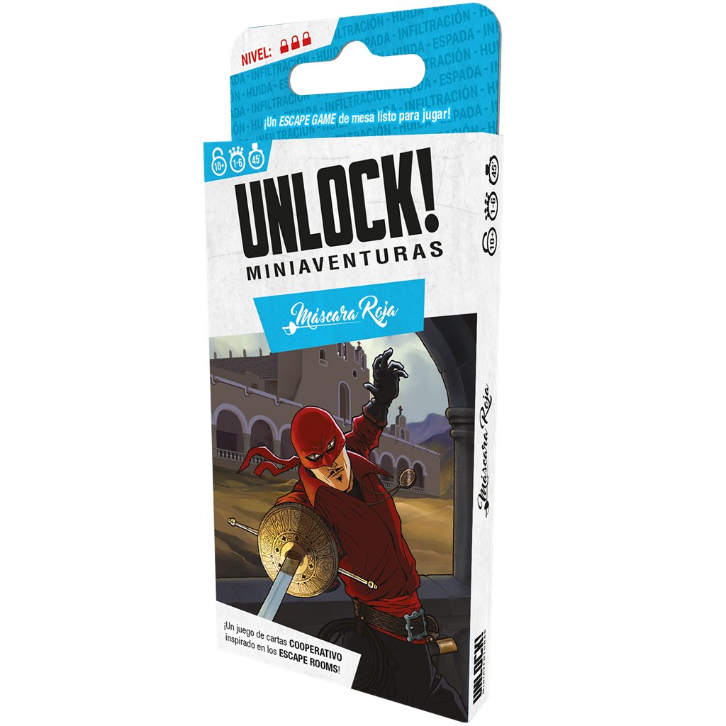 Unlock! Mini Máscara roja - Juego de Cartas - Frikibase.com