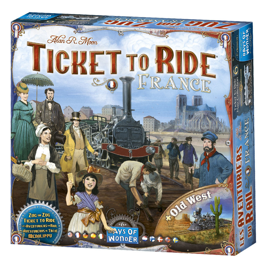 ¡Aventureros al Tren! Francia (+ El Viejo Oeste) - Juego de tablero - Frikibase.com