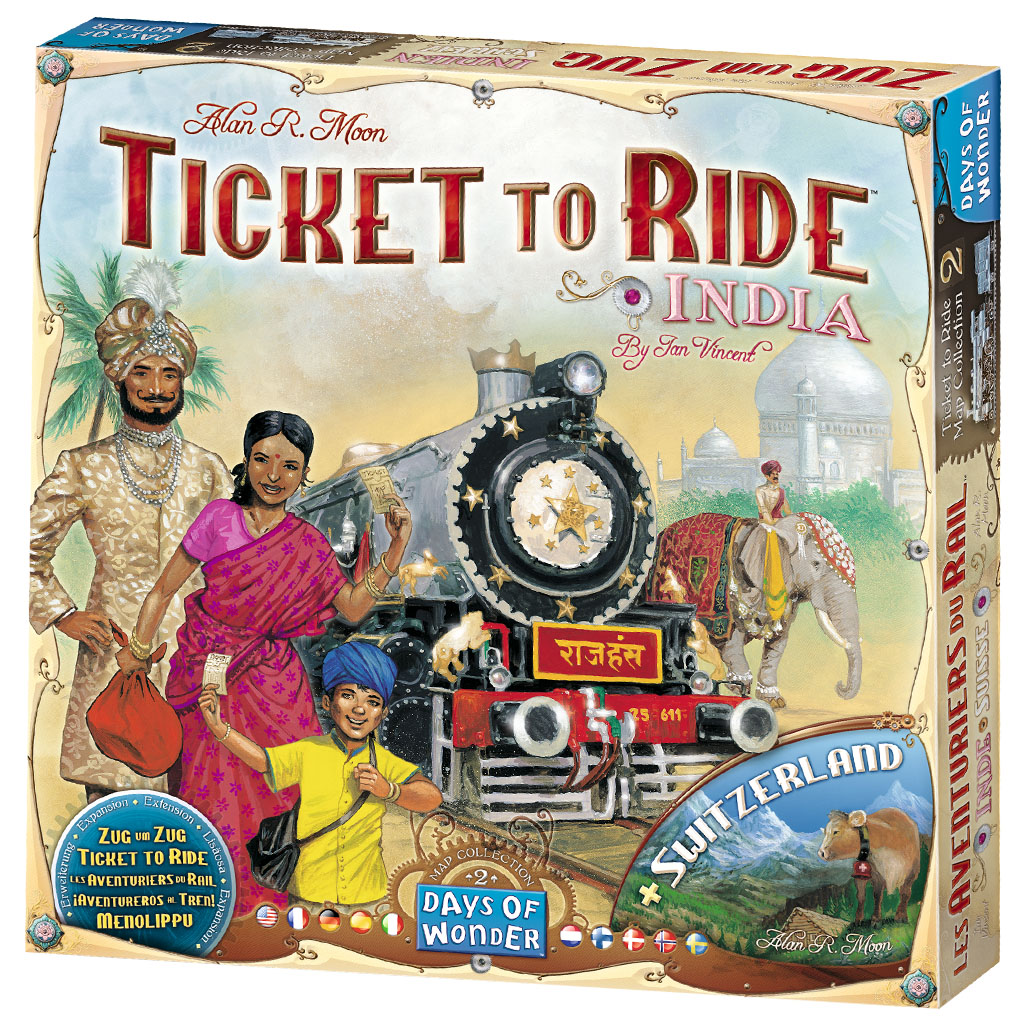 ¡Aventureros al Tren! India (+ Suiza) - Juego de tablero - Frikibase.com