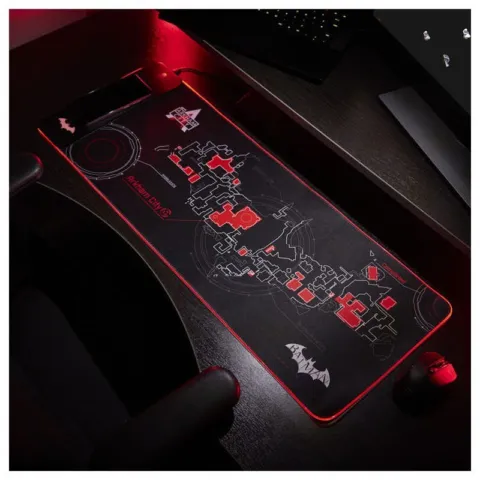 Alfombrilla gaming con cargador inalambrico Batman Arkham DC Comics - Frikibase.com