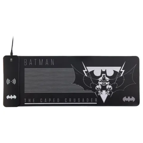 Alfombrilla gaming con cargador inalambrico Batman DC Comics - Frikibase.com