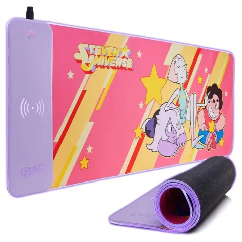 Alfombrilla gaming con cargador inalambrico Steven Universe - Frikibase.com