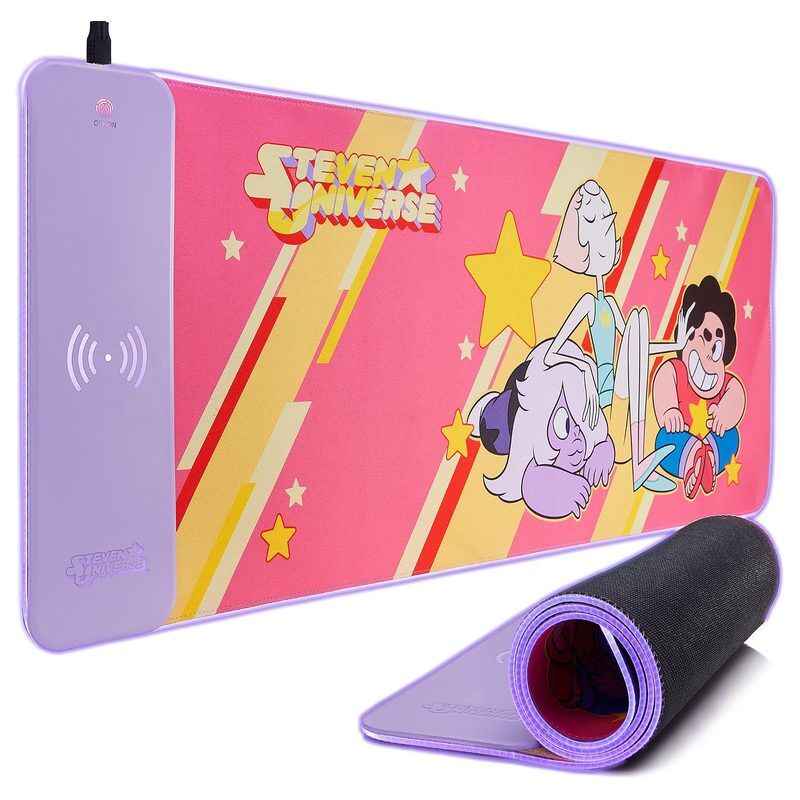 Alfombrilla gaming con cargador inalambrico Steven Universe - Frikibase.com