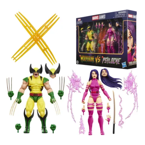 Blister 2 figuras Wolverine Vs Psylocke Marvel Legends Series 15cm - Frikibase.com
