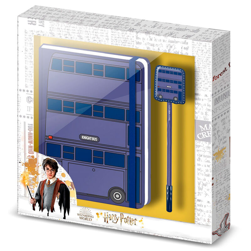 Set diario + boligrafo Knight Bus Harry Potter - Frikibase.com